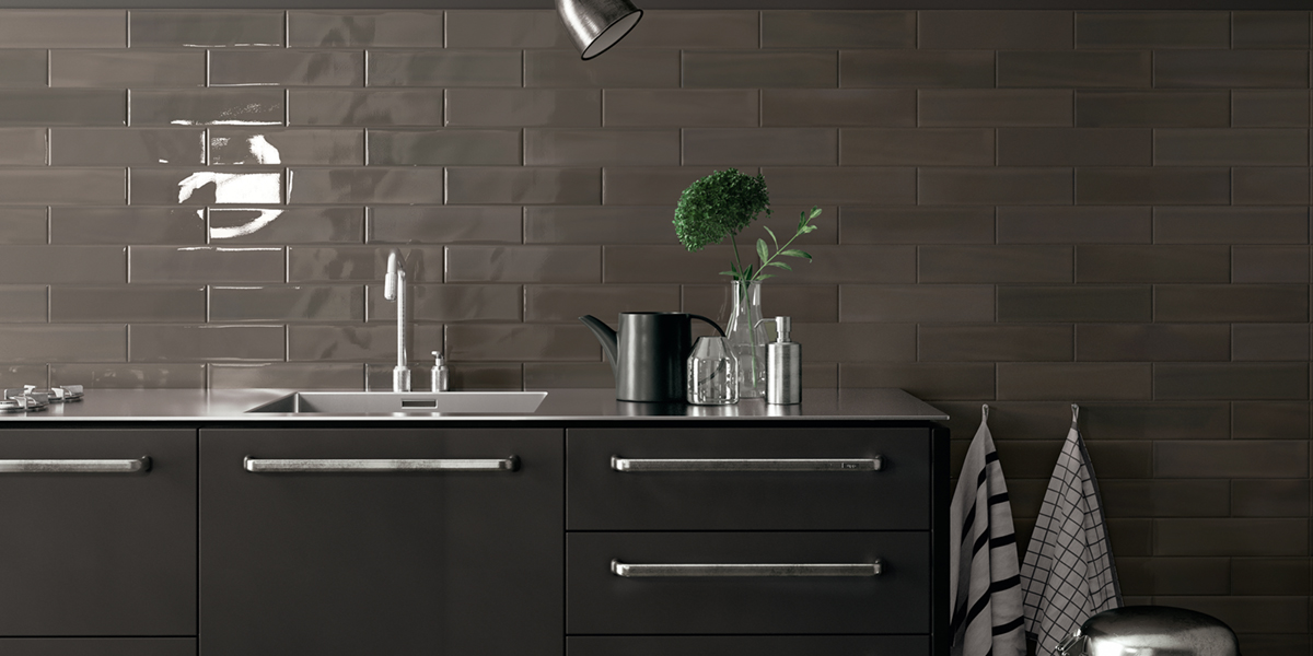 Shadebrick Glazed Wall Tile Dark | Sant Agostino Olympia