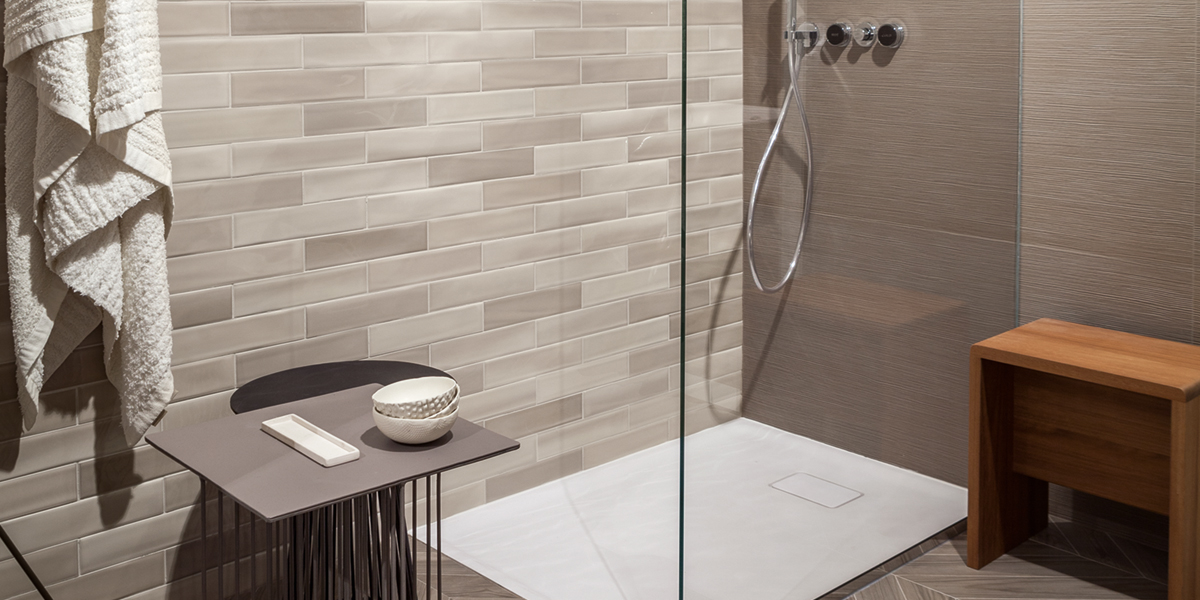 Shadebrick Glazed Wall Tile Taupe | Sant Agostino Olympia