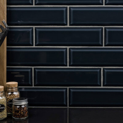 anthology boutique sleek indigo ceramic subway tile