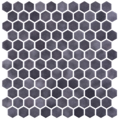 Hexagon Stoneglass Antractie Textured
