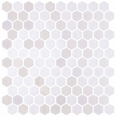 Hexagon Stoneopalo White Mix